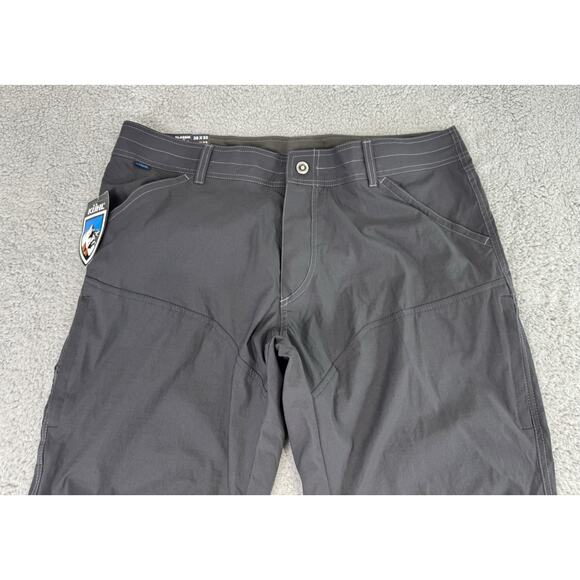KÜHL Renegade Pants Men’s 38x32 Carbon Gray Outdoor Hiking Klassik Fit Tapered - Picture 1 of 16
